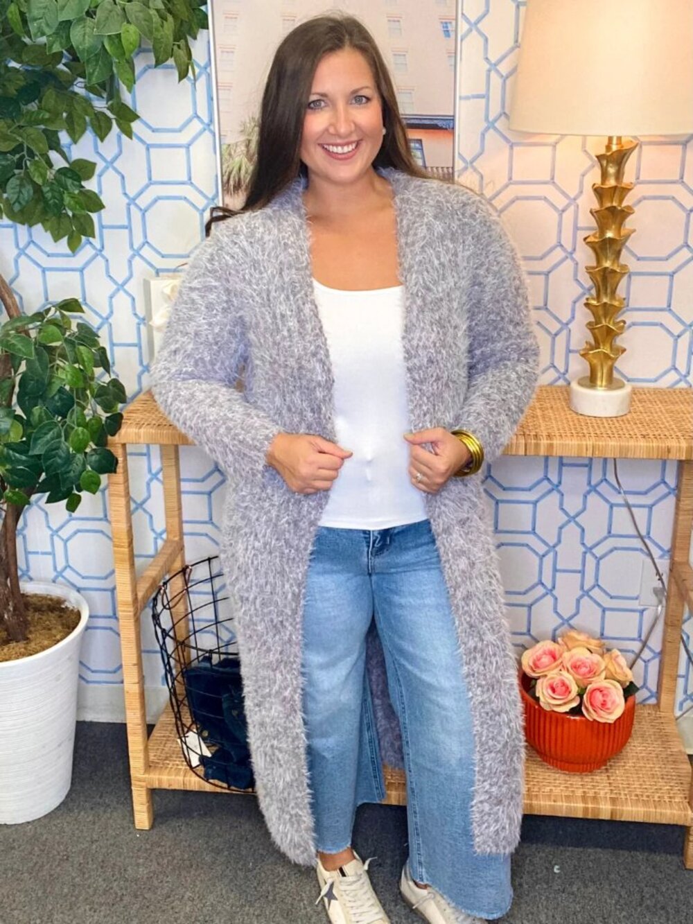 WHITE BIRCH Hooded Cardigan